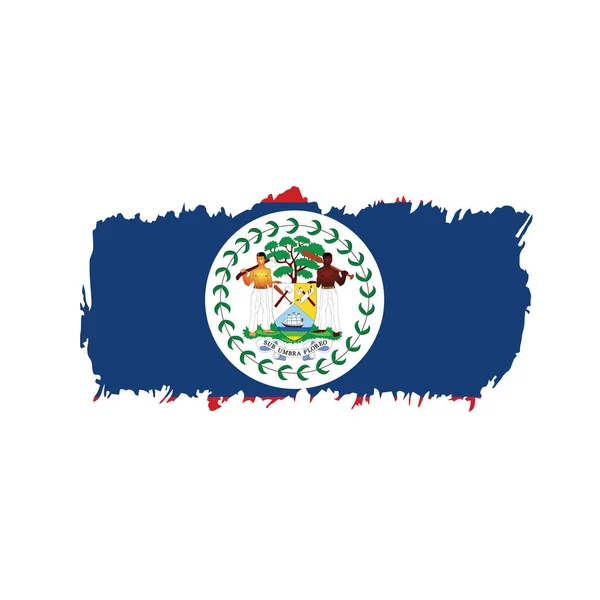 Drapeau Belize, illustration vectorielle — Image vectorielle