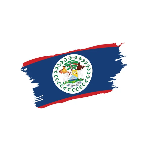 Drapeau Belize, illustration vectorielle — Image vectorielle