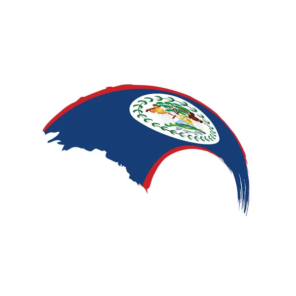 De vlag van Belize, vectorillustratie — Stockvector