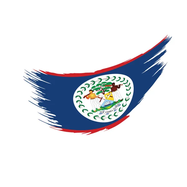Belize flag, vector illustration — Stock Vector