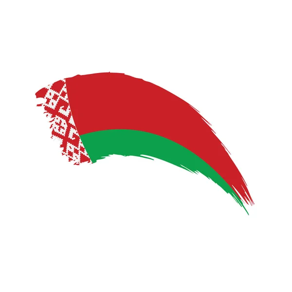 Beyaz Rusya bayrağı, vektör çizim — Stok Vektör
