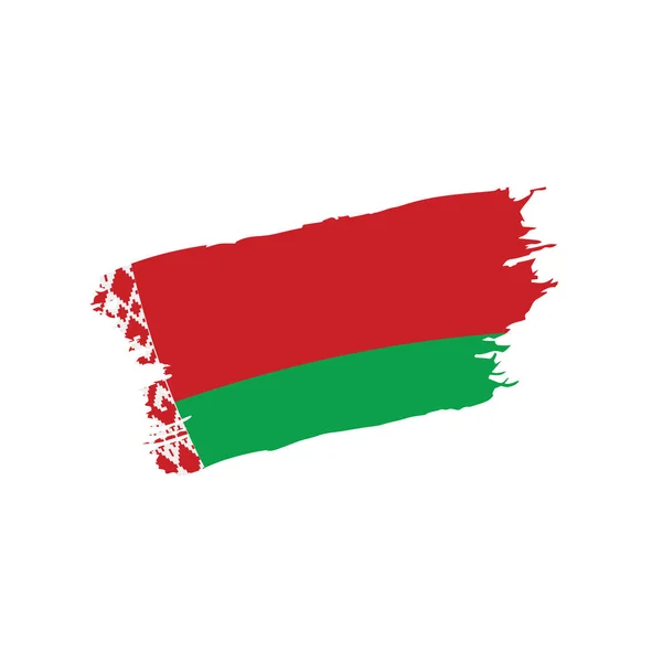 Bielorussia bandiera, illustrazione vettoriale — Vettoriale Stock
