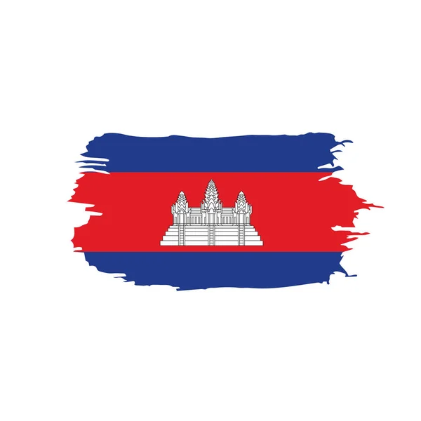 Флаг Камбоджи, векторная иллюстрация — стоковый вектор