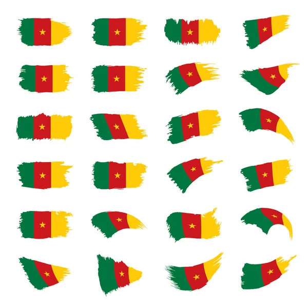 Drapeau Cameroun, illustration vectorielle — Image vectorielle