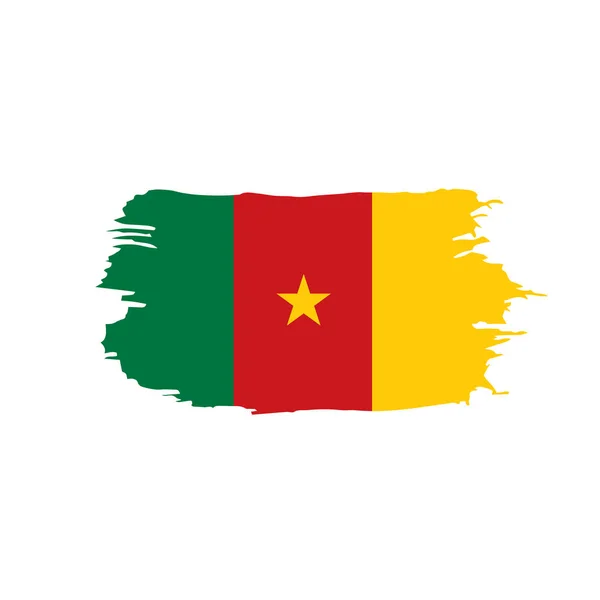 Kamerun bayrağı, vektör çizim — Stok Vektör