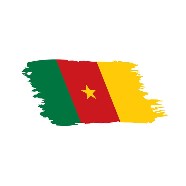 Kameruns flagga, vektorillustration — Stock vektor
