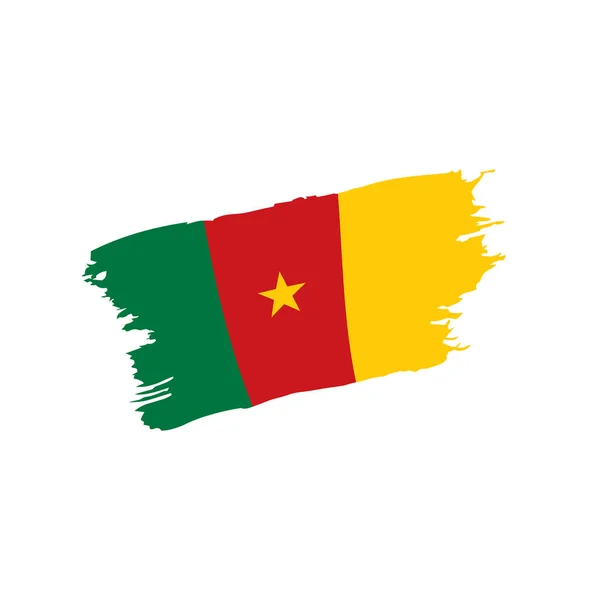 Cameroon flag, vector illustration — Stock Vector