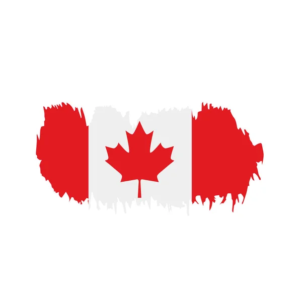 Canada vlag, vector illustratie — Stockvector