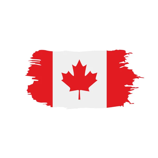 Canada flagga, vektor illustration — Stock vektor