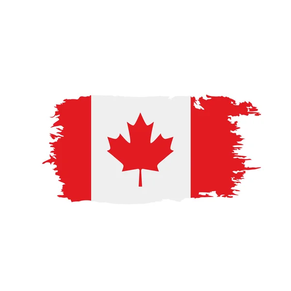 Canada vlag, vector illustratie — Stockvector