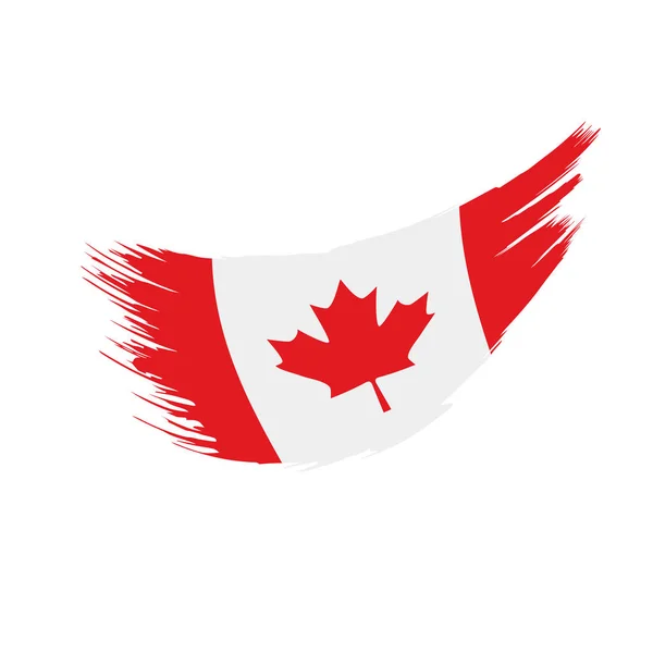 Canada flagga, vektor illustration — Stock vektor