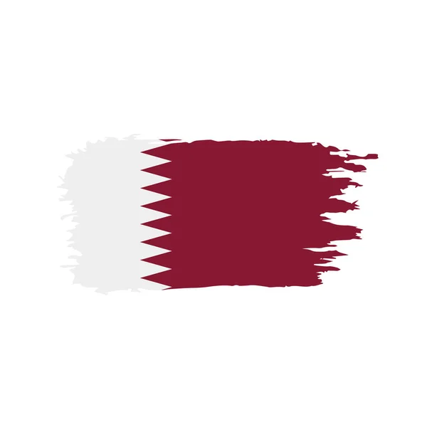 Bandeira do Qatar, ilustração vetorial — Vetor de Stock