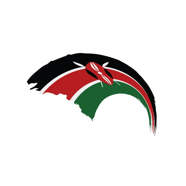 Drapeau Kenya, illustration vectorielle — Image vectorielle