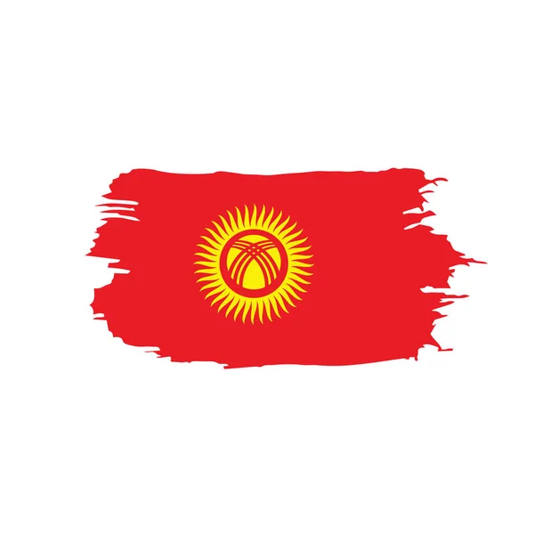Kirghizia flag, vector illustration — Stock Vector
