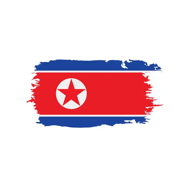 Прапор Північної Кореї, векторна ілюстрація — стоковий вектор
