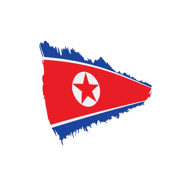 Флаг КНДР, векторная иллюстрация — стоковый вектор