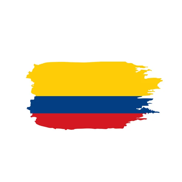 Bandera de Colombia, vector de ilustración — Vector de stock