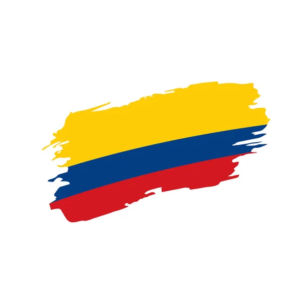 Флаг Колумбии, векторная иллюстрация — стоковый вектор