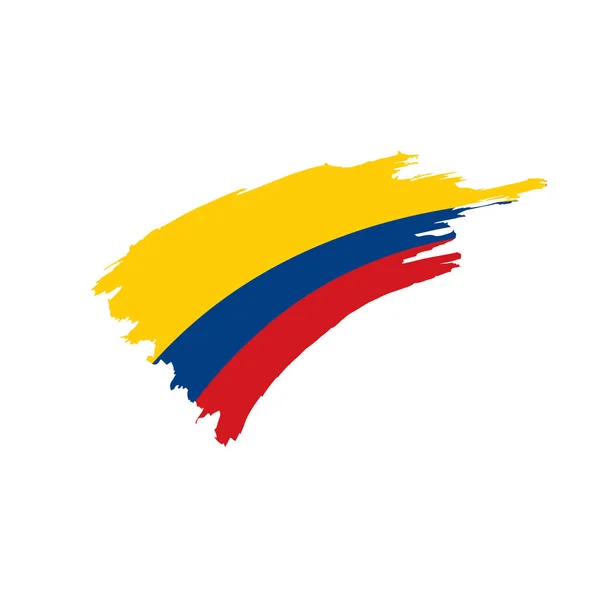 Bandera de Colombia, vector de ilustración — Archivo Imágenes Vectoriales