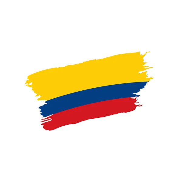 Bandera de Colombia, vector de ilustración — Archivo Imágenes Vectoriales