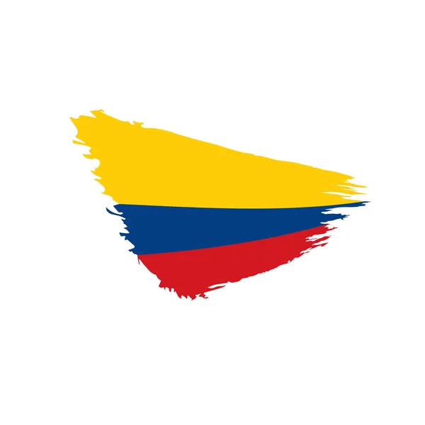 Bandera de Colombia, vector de ilustración — Archivo Imágenes Vectoriales