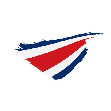 costa rica bayrağı, vektör illüstrasyonu