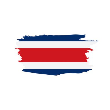costa rica bayrağı, vektör illüstrasyonu