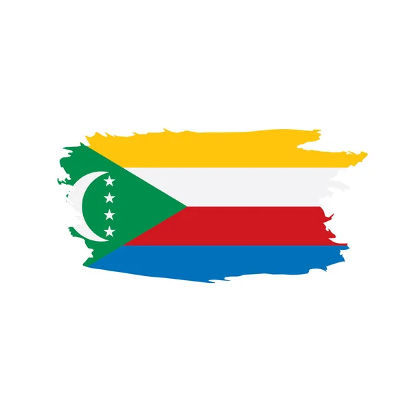Drapeau des Comores, illustration vectorielle — Image vectorielle