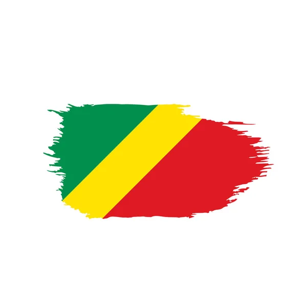 刚果旗子, 媒介例证 — 图库矢量图片