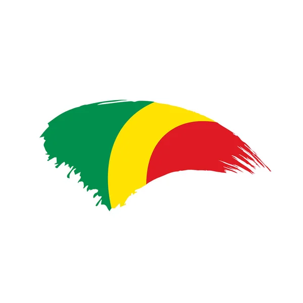 Kongo flagga, vektorillustration — Stock vektor