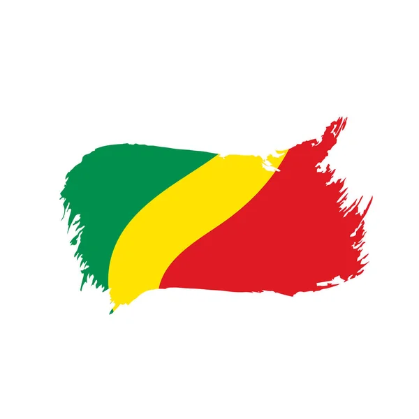 Drapeau Congo, illustration vectorielle — Image vectorielle