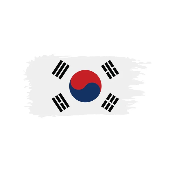 Flaga Korei Południowej, ilustracji wektorowych — Wektor stockowy