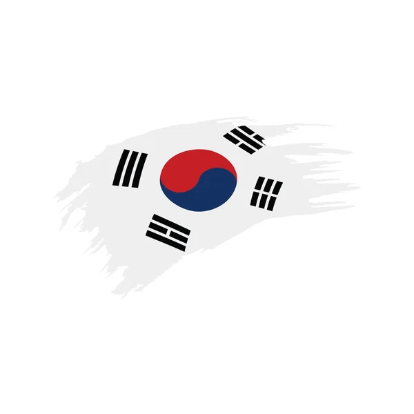 Bandeira sul-coreana, ilustração vetorial —  Vetores de Stock