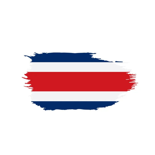 Флаг Коста-Рики, векторная иллюстрация — стоковый вектор