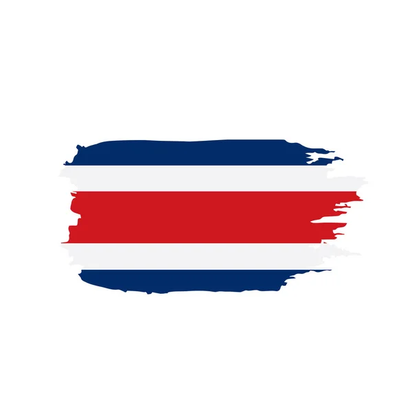 Costa rica flagge, vektorillustration — Stockvektor