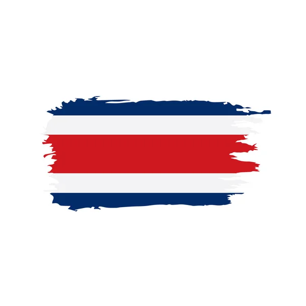 Costa rica flagge, vektorillustration — Stockvektor