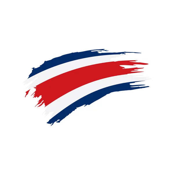 Bandera de Costa Rica, vector de ilustración — Vector de stock