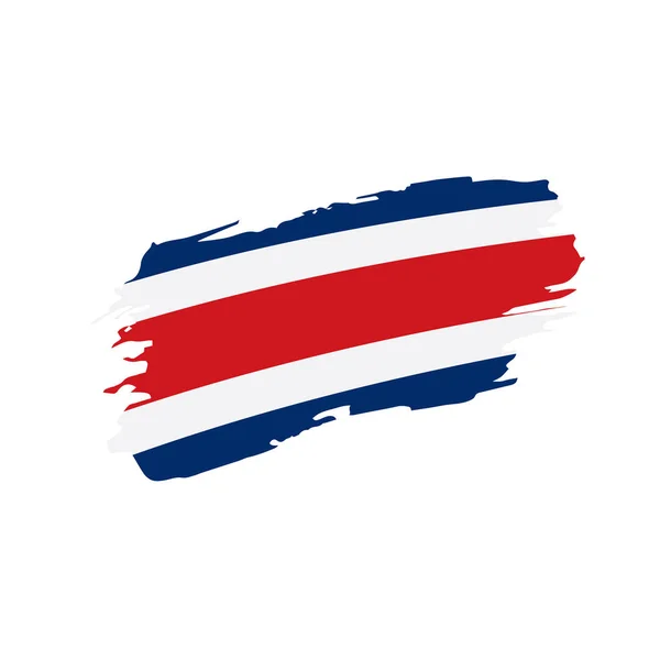 Drapeau Costa Rica, illustration vectorielle — Image vectorielle