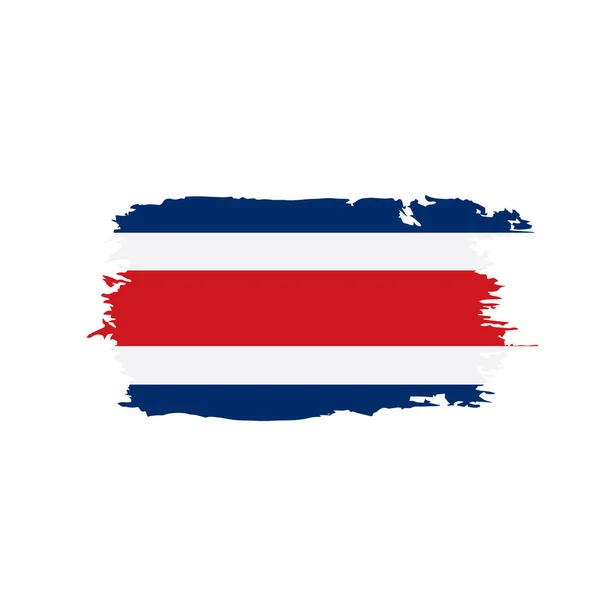 Коста Рика Прапор, векторна ілюстрація — стоковий вектор