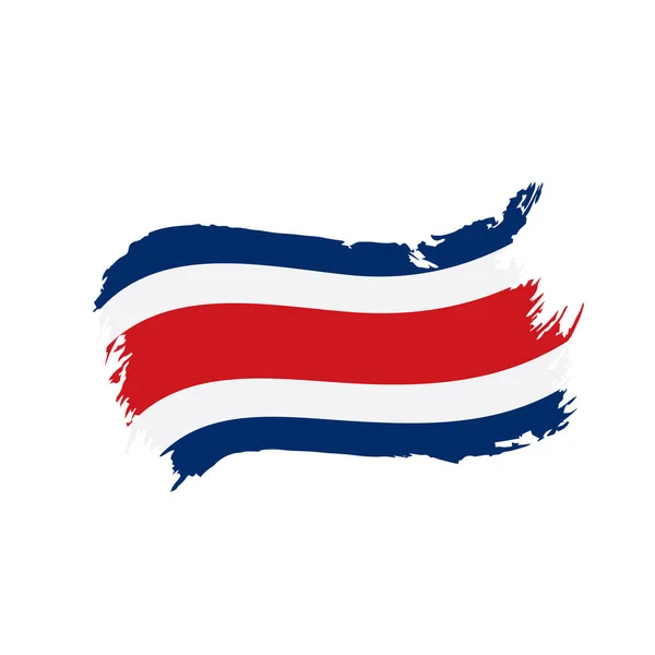 Costa Rica flag, vector illustration — Stock Vector