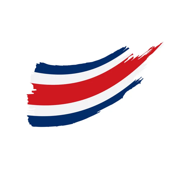 Costa rica flag, vector illustration — 스톡 벡터