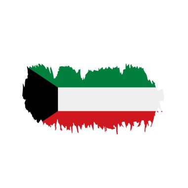 Kuveyt bayrağı, vektör illüstrasyonu