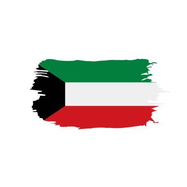Kuveyt bayrağı, vektör illüstrasyonu