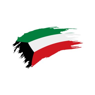 Kuveyt bayrağı, vektör illüstrasyonu