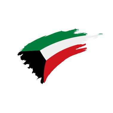 Kuveyt bayrağı, vektör illüstrasyonu