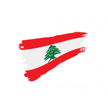 Lübnan bayrağı, vektör çizim