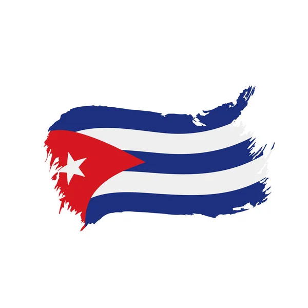 キューバ国旗ベクトルイラスト — ストックベクタ