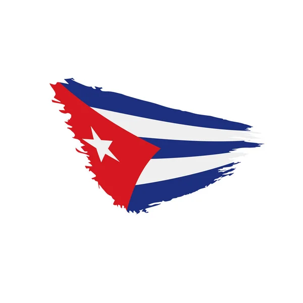 Drapeau de Cuba, illustration vectorielle — Image vectorielle