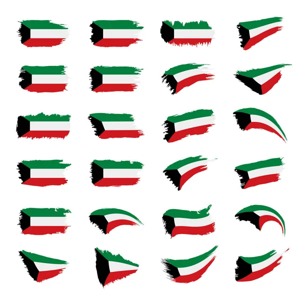 Bandera de Kuwait, ilustración vectorial — Archivo Imágenes Vectoriales