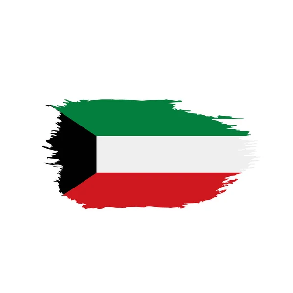 Bandera de Kuwait, ilustración vectorial — Vector de stock